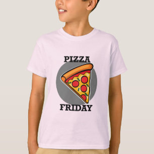 Pizza Friday Design - Kids' Basic T - Shirt