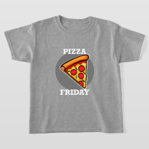 Pizza Friday Design - Kids' Basic T - Shirt