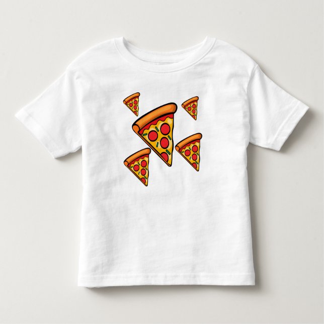 Pizza Friday Design - Kleinkind Fine Jersey T - Sh Kleinkind T-shirt (Vorderseite)