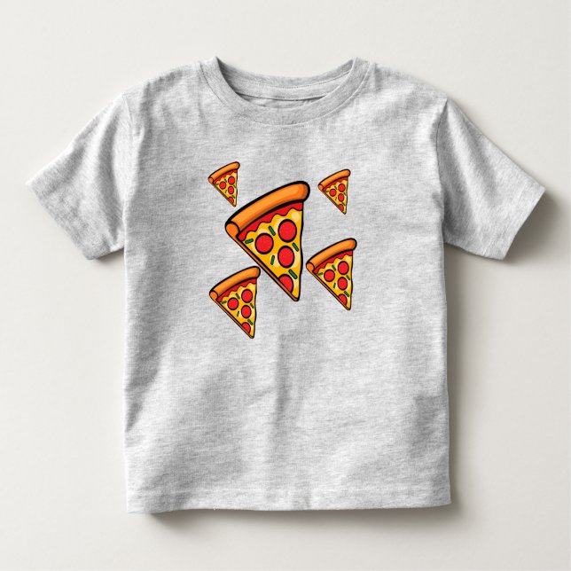 Pizza Friday Design - Kleinkind Fine Jersey T - Sh Kleinkind T-shirt (Vorderseite)