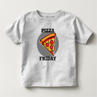 Pizza Friday Design - Kleinkind Fine Jersey T - Sh