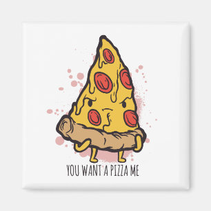 Pizza Funny Feinschmecker Sprichwort Design Magnet