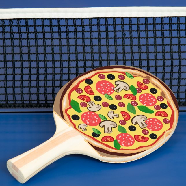 PIZZA FUNNY PING PONG PADDLE TISCHTENNIS SCHLÄGER (InSitu)