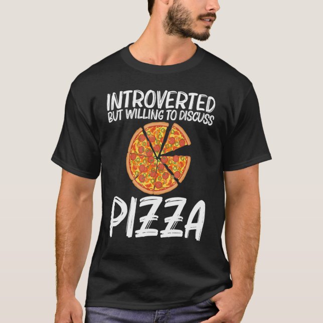 Pizza für Männer Italienische Pizza Slice Food T-Shirt (Vorderseite)