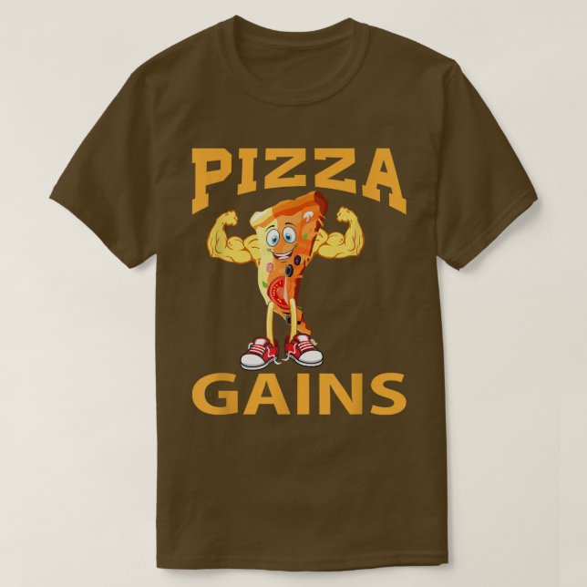 Pizza Gains, Gym 16373233 T-Shirt (Design vorne)