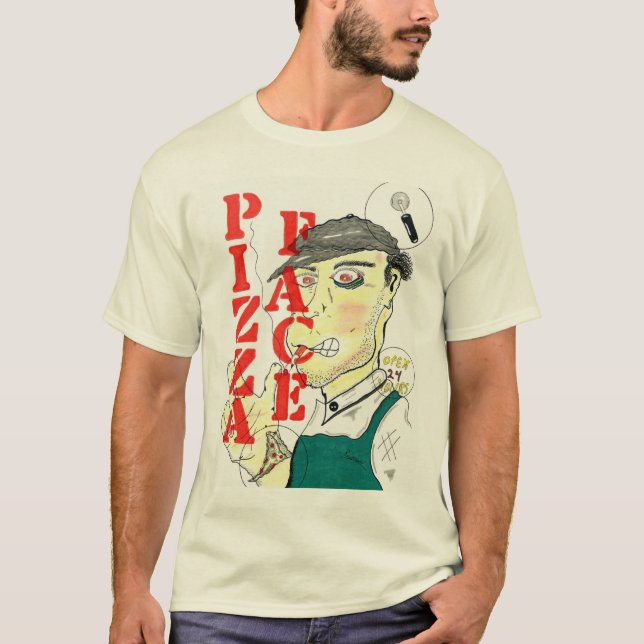 "Pizza-Gesicht " T-Shirt (Vorderseite)