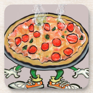 Pizza Getränkeuntersetzer