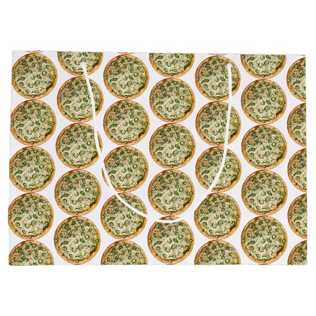 Pizza Große Geschenktüte (Rückseite)