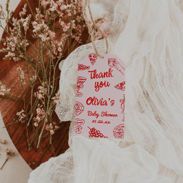 Pizza Handgezogene Red Special Kinderdusche Geschenkanhänger