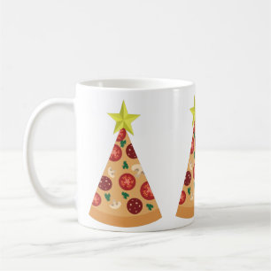pizza hässlich Weihnachtsbaum lustig Kaffeetasse
