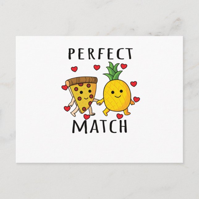 Pizza Hawaii Ananas Pizza Food Postkarte (Vorderseite)