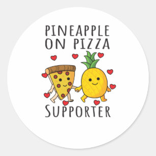Pizza Hawaii Ananas Pizza Food Runder Aufkleber