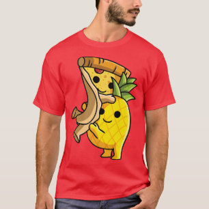 Pizza Hawaii-Paar Ananas hebt Pizza hoch T-Shirt
