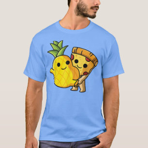 Pizza Hawaii Paar - tanzende Ananas und Pizza T-Shirt