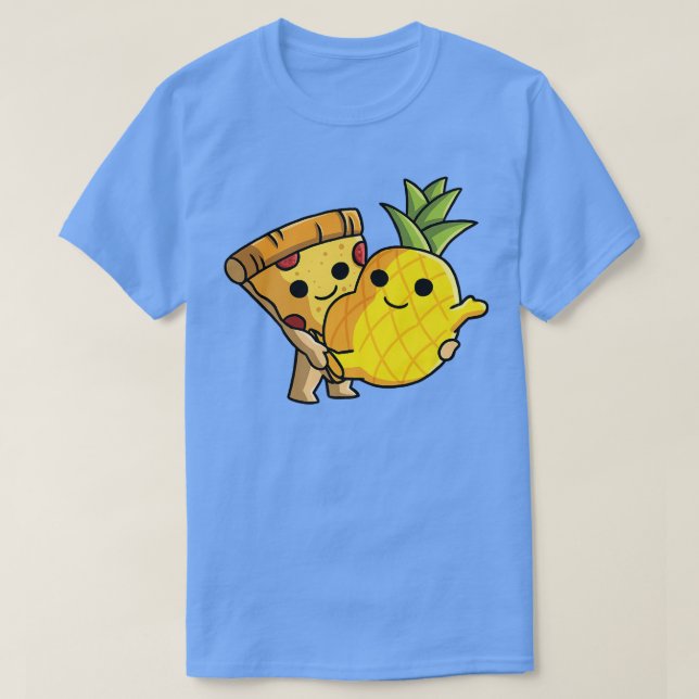 Pizza Hawaii tanzt Pose Ananas und Pi T-Shirt (Design vorne)