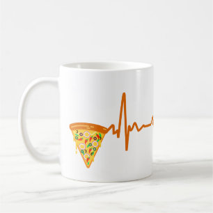 Pizza Heart Beat Shirt   Funny Pizza Lover Kaffeetasse