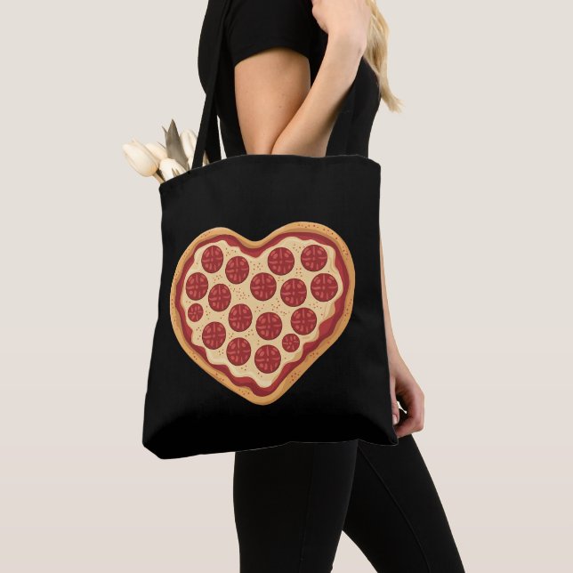Pizza Heart Shaped Niedlich Valentinstag (Von Nahem)