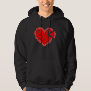 Pizza Heart Valentinstag Cool V Day Fast Food Lo Hoodie