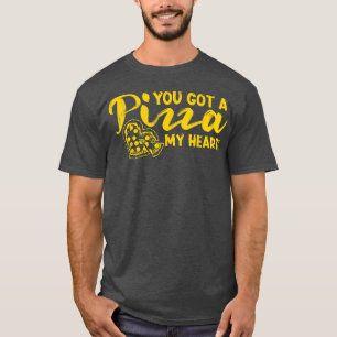 Pizza Herz lustig, Valentingeschenk für Männer, Fr T-Shirt