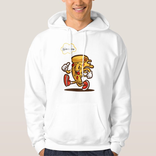 Pizza, hier kommt ich hoodie (Vorderseite)