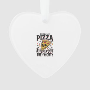 Pizza-Horror-Shirt Vintage-Gravur Filmnacht-D Ornament