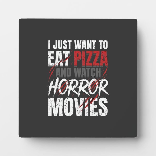 Pizza-Horrorfilme-Halloween-Design_1 Fotoplatte (Vorderseite)