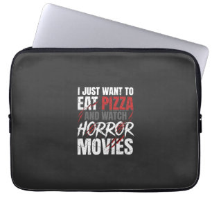 Pizza-Horrorfilme-Halloween-Design_1 Laptopschutzhülle