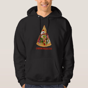 Pizza Illuminati alles sieht Auge Hoodie