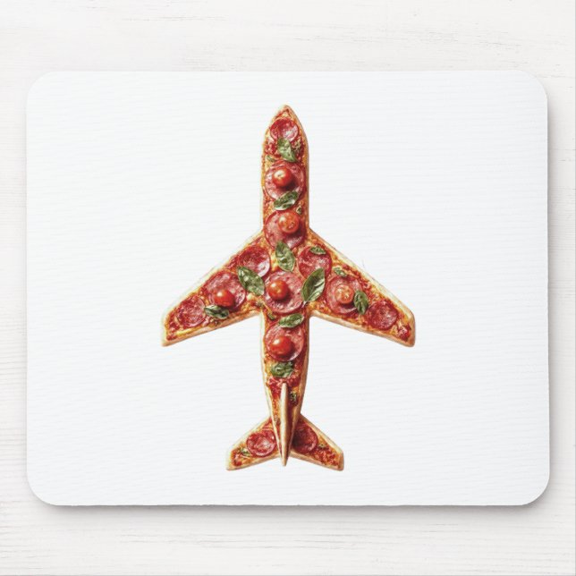 PIZZA IM FLUGZEUG MOUSEPAD (Vorne)