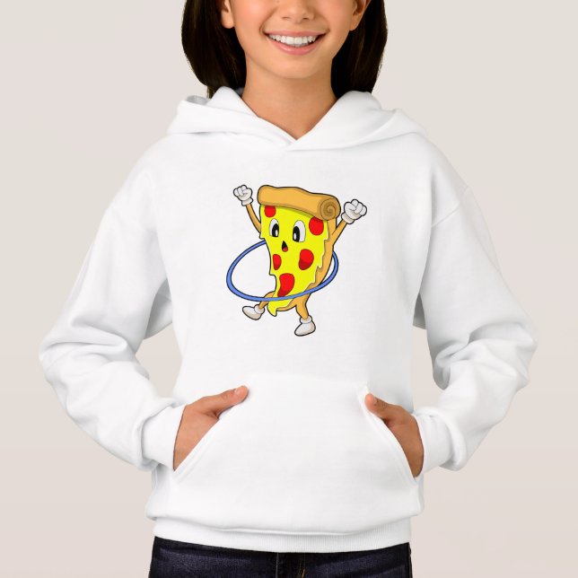 Pizza in Fitness mit Reifen der Fitness.PNG Hoodie (Vorderseite)