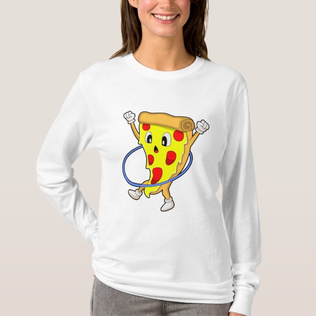 Pizza in Fitness mit Reifen der Fitness.PNG T-Shirt (Vorderseite)