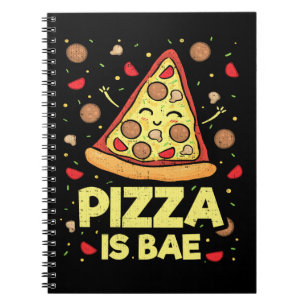 Pizza Is Bae - Niedlicher Kawaii Funny Cartoon - N Notizblock