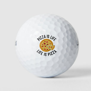 Pizza ist das Leben, wenn Pizza frisch ist Golfball