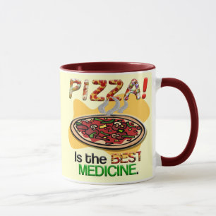 Pizza ist die beste Medizin Tasse