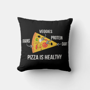 Pizza ist gesund - Carbs - Funny Novelty Fitness Kissen