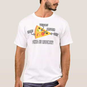 Pizza ist gesund - Carbs - Funny Novelty Fitness T-Shirt