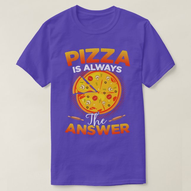 Pizza ist immer der "Ansess Food Lover"-Feinschmec T-Shirt (Design vorne)
