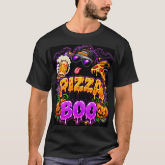 Pizza ist mein Boo Geist Lustiges Halloween T-Shirt
