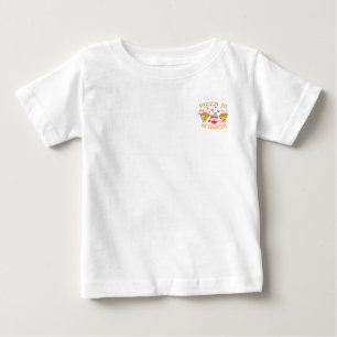 Pizza ist mein Niedlicher Valentinin-Valentinstag Baby T-shirt