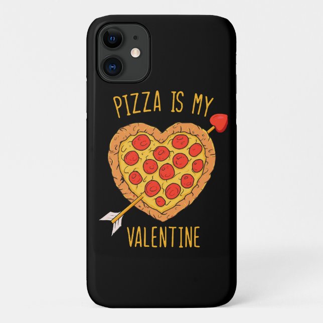Pizza ist mein Valentine Case-Mate iPhone Hülle (Rückseite)