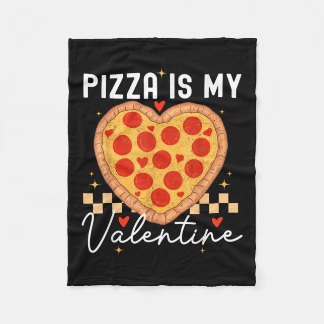 Pizza ist mein Valentiner Valentinstag Boys Gi Fleecedecke (Vorderseite)