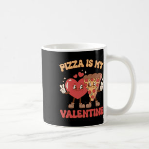 Pizza ist mein Valentiner Valentinstag Herz Pepper Kaffeetasse