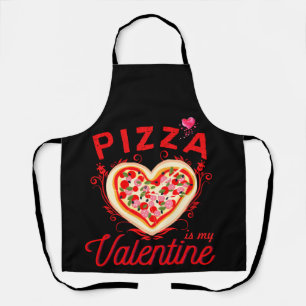 Pizza ist mein Valentiner Valentinstag Schürze