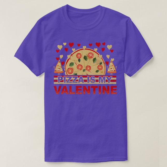 Pizza ist mein Valentinherz Kleinkind Kinder Kinde T-Shirt (Design vorne)