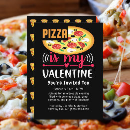 Pizza ist mein Valentinisches Party Einladung