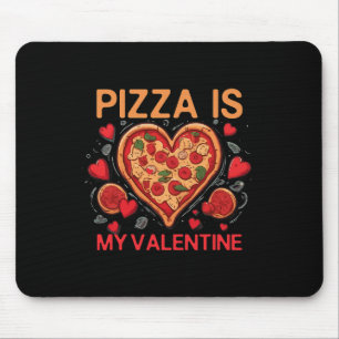 Pizza ist mein Valentinsherz Pizza Liebhaber Valen Mousepad