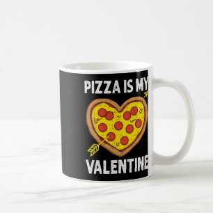 Pizza ist mein Valentinstag Männer Frauen Jungen L Kaffeetasse