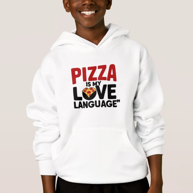 Pizza ist meine Liebe Hoodie (Vorderseite)