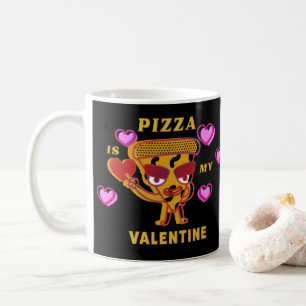 Pizza ist meine Liebe im Herzen des Valentins Kaffeetasse