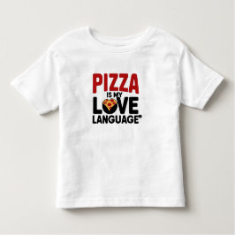 Pizza ist meine Liebe Kleinkind T-shirt